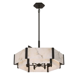 Orleans Six Light Pendant in Black Cashmere