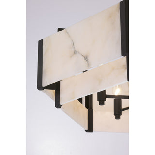 Orleans Six Light Pendant in Black Cashmere