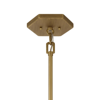 Orleans Six Light Pendant in Distressed Gold
