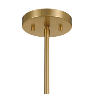 Aquitane Four Light Pendant in Warm Brass