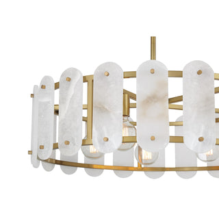 Antolini Five Light Pendant in Warm Brass