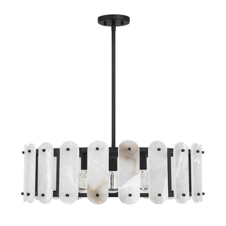 Antolini Five Light Pendant in Black Cashmere