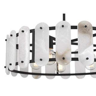 Antolini Five Light Pendant in Black Cashmere