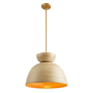 Agave One Light Pendant in Natural Bamboo