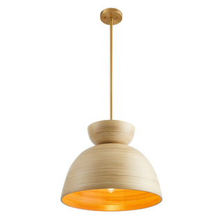 Agave One Light Pendant in Natural Bamboo