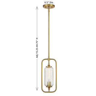 Holton One Light Mini-Pendant in Warm Brass