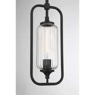 Holton One Light Mini-Pendant in Matte Black