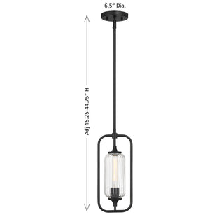 Holton One Light Mini-Pendant in Matte Black