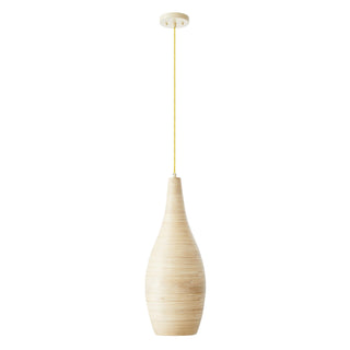 Jean One Light Pendant in Natural Bamboo