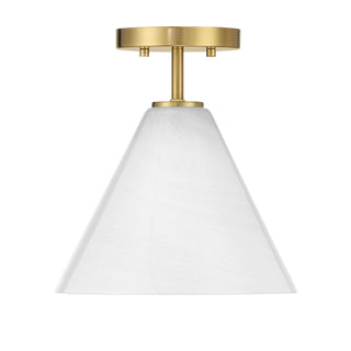 Blair One Light Mini-Pendant in Warm Brass