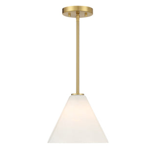 Blair One Light Mini-Pendant in Warm Brass