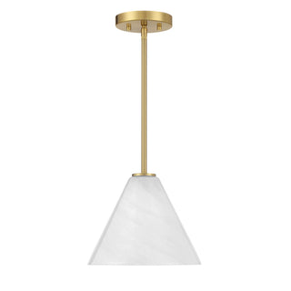 Blair One Light Mini-Pendant in Warm Brass