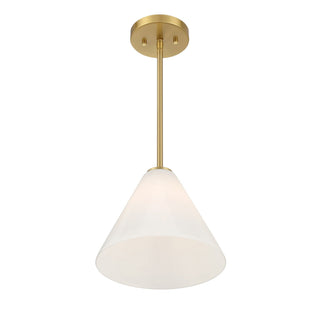 Blair One Light Mini-Pendant in Warm Brass