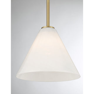 Blair One Light Mini-Pendant in Warm Brass
