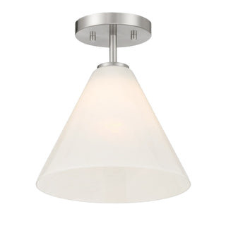Blair One Light Mini-Pendant in Satin Nickel