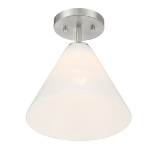 Blair One Light Mini-Pendant in Satin Nickel