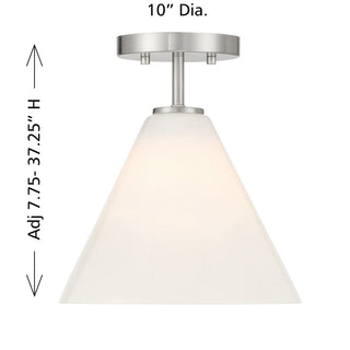 Blair One Light Mini-Pendant in Satin Nickel