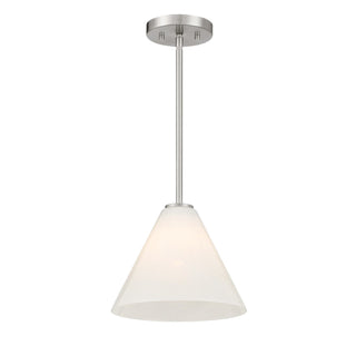Blair One Light Mini-Pendant in Satin Nickel