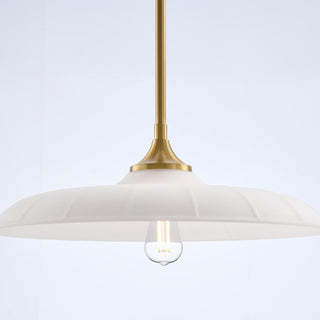 Hadley One Light Pendant in Warm Brass