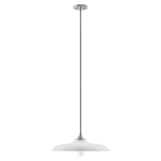 Hadley One Light Pendant in Satin Nickel