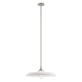 Hadley One Light Pendant in Satin Nickel