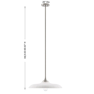 Hadley One Light Pendant in Satin Nickel
