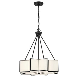 Reiling Three Light Pendant in Matte Black