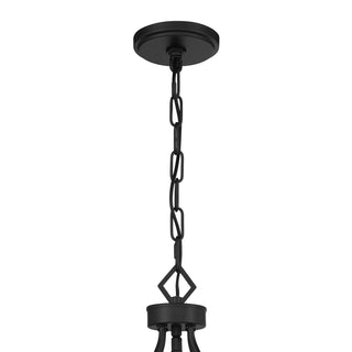Reiling Three Light Pendant in Matte Black