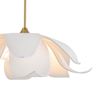 Elsie Six Light Pendant in Warm Brass
