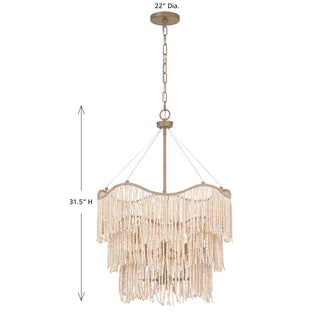 Melia Six Light Pendant in Cypress