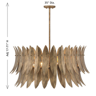 Sanctuary Eight Light Pendant in Coronado
