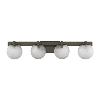 Darien Four Light Bathroom Vanity in Mediterranean Bronze