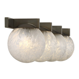 Darien Four Light Bathroom Vanity in Mediterranean Bronze
