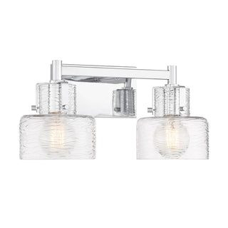 Dover Two Light Bathroom Vanity in Chrome