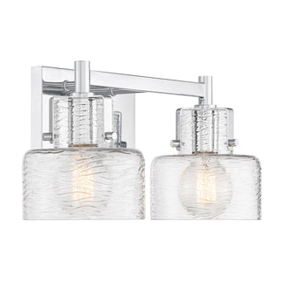 Dover Two Light Bathroom Vanity in Chrome