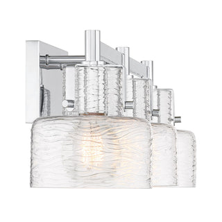 Dover Three Light Bathroom Vanity in Chrome
