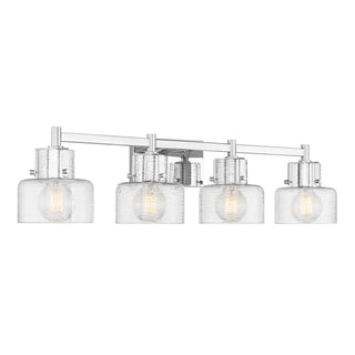 Dover Four Light Bathroom Vanity in Chrome