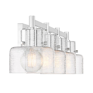Dover Four Light Bathroom Vanity in Chrome