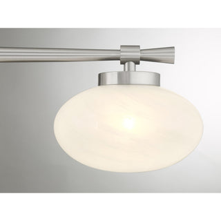 Barrow Three Light Bathroom Vanity in Satin Nickel