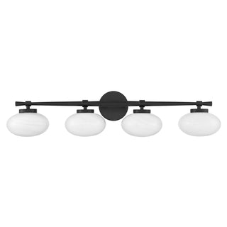Barrow Four Light Bathroom Vanity in Matte Black