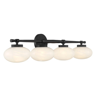 Barrow Four Light Bathroom Vanity in Matte Black