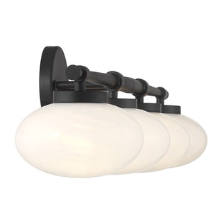 Barrow Four Light Bathroom Vanity in Matte Black