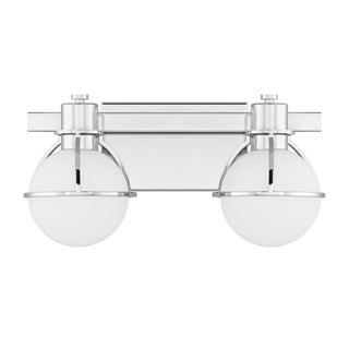 Pierce Two Light Bathroom Vanity in Chrome