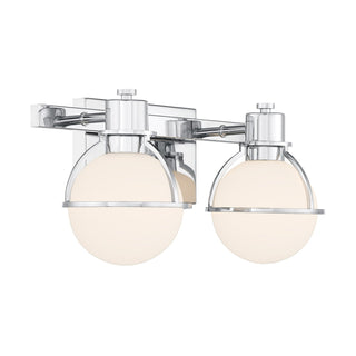 Pierce Two Light Bathroom Vanity in Chrome