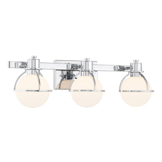 Pierce Three Light Bathroom Vanity in Chrome