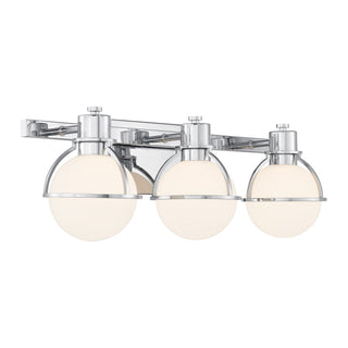 Pierce Three Light Bathroom Vanity in Chrome