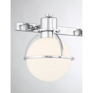 Pierce Three Light Bathroom Vanity in Chrome