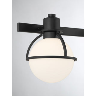 Pierce Three Light Bathroom Vanity in Matte Black