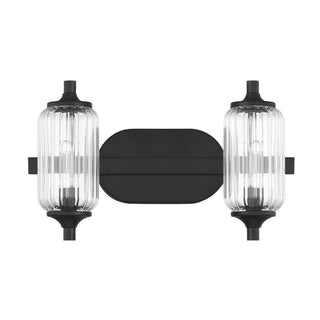 Holton Two Light Bathroom Vanity in Matte Black