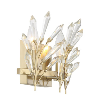 Orianna Two Light Bathroom Vanity in Noble Brass